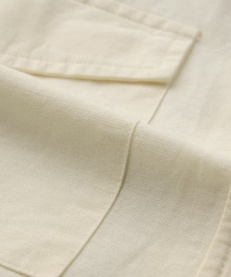Cotton Linen Off-White Women Shackets