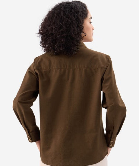 Cotton Linen Chestnut Women Shirts