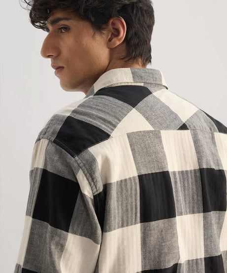 Cotton Linen Checks Echo Shirts