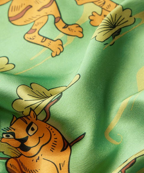 Satin Folk Tiger Women Shirts