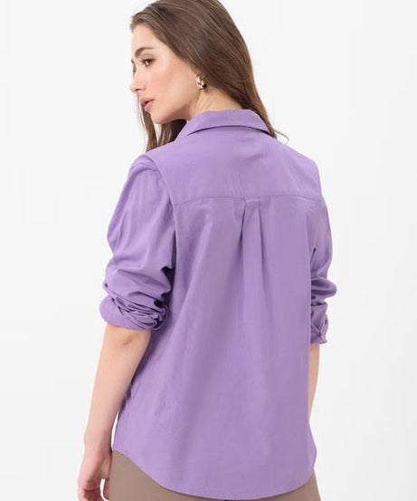 Cotton Linen Butterfly Women Shirts