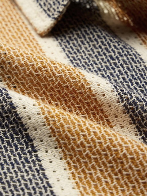 Stripes Firelight Men Textured Shirts