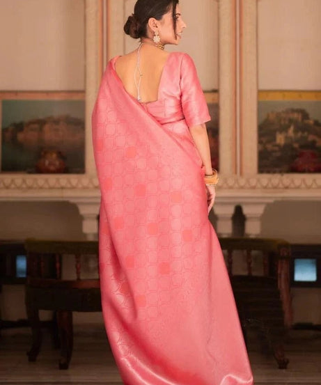 Banarasi Soft Silk Wedding Party Wear Saree,Ethnic Classic Sari With Blouse