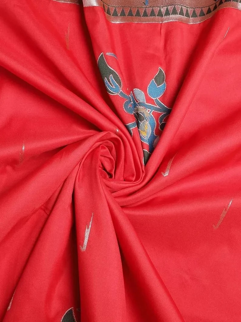 Pure Soft Banarasi Silk Heavy Saree With Blouse