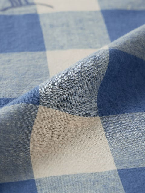 Checks Blue Sails Cotton Linen Shirts