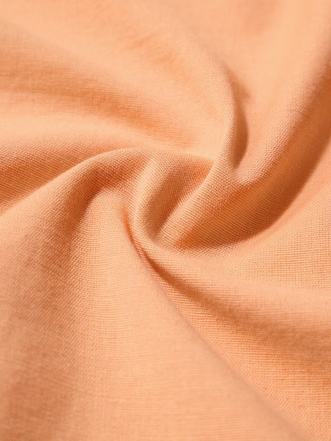 Cotton Linen Apricot Women Boyfriend Shirts