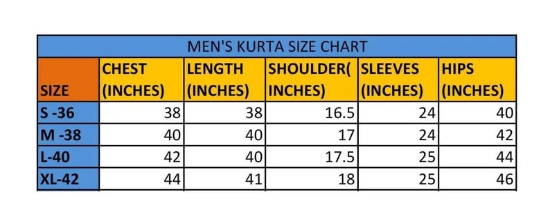 Men's Cotton With Embroidery Work Kurta Pajama Set