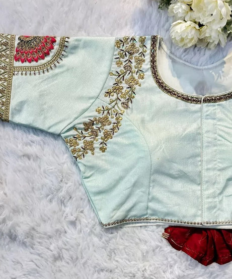 Raspberry Silk Blouse