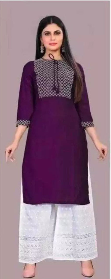 Designer Fancy FullStitched Rayon Top Pant & 2 Piece Set