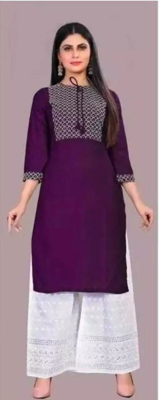 Designer Fancy FullStitched Rayon Top Pant & 2 Piece Set