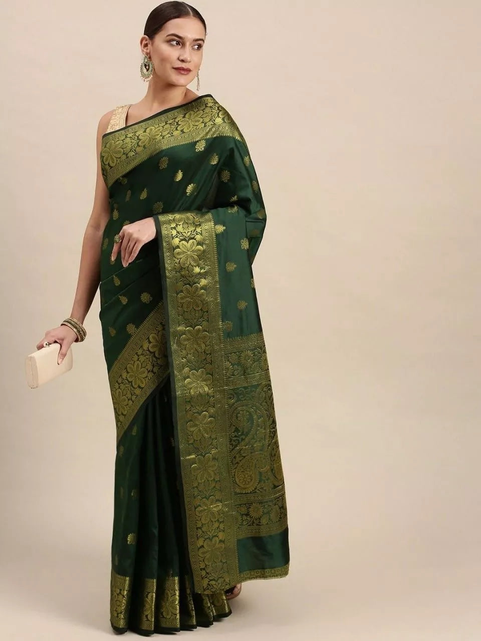 Party Wear Fancy Banarasi Soft Silk Saree For Women's