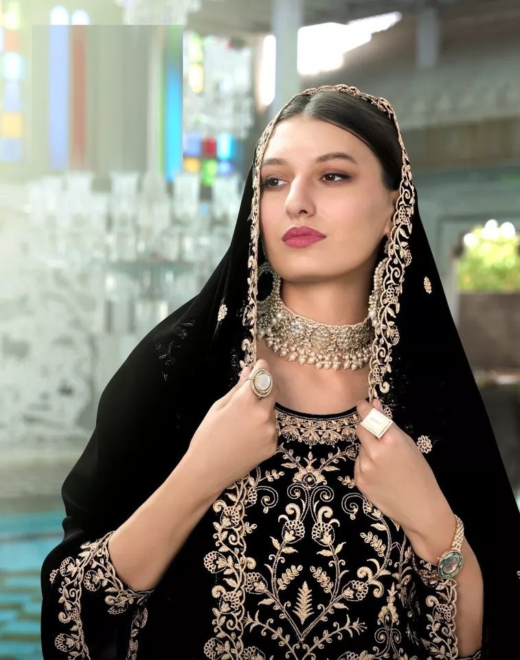 Georgette With Heavy Embroidery Work kurti Pant Set