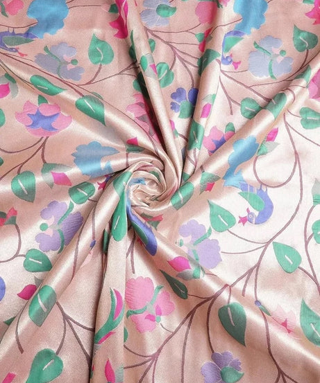 Traditional Banarasi Silk Saree with Gold Zari Weaving Sari & Blouse