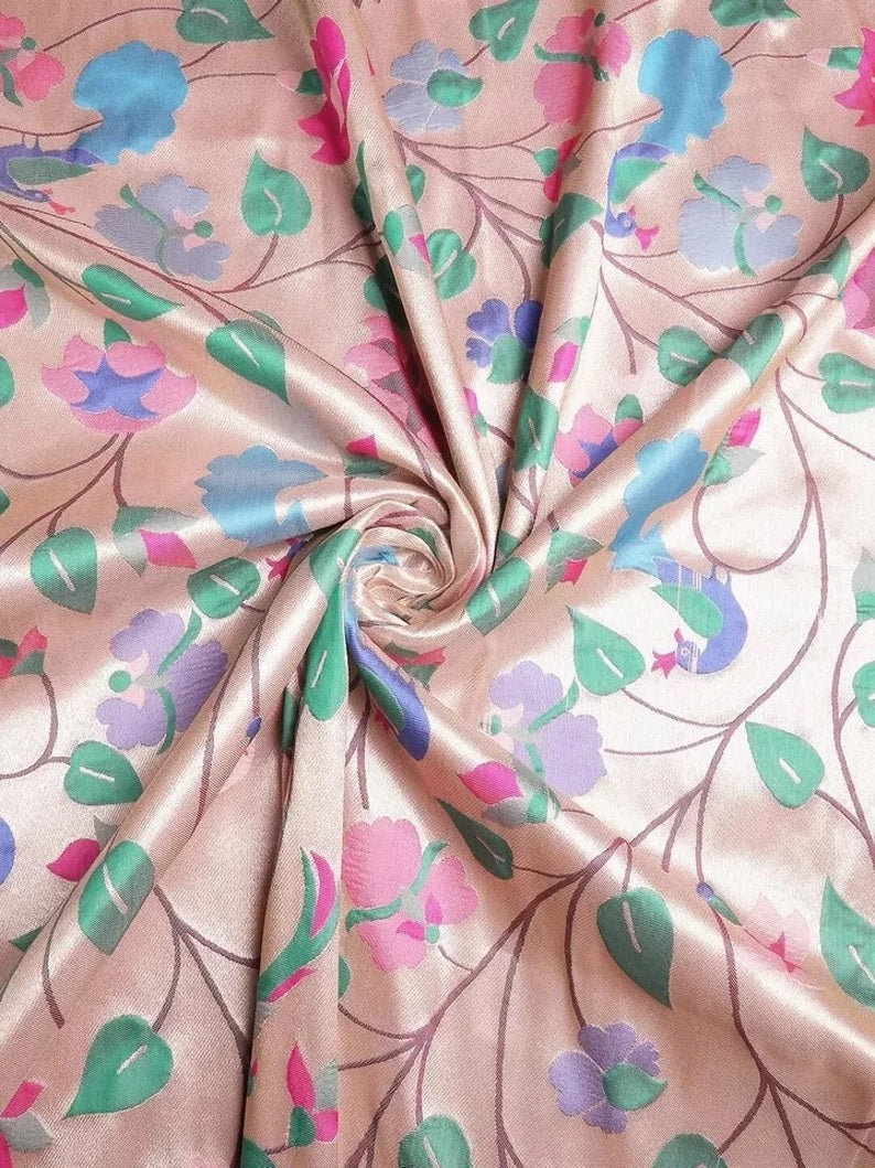 Traditional Banarasi Silk Saree with Gold Zari Weaving Sari & Blouse