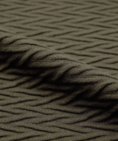 Textured Olive Oversized T-Shirts