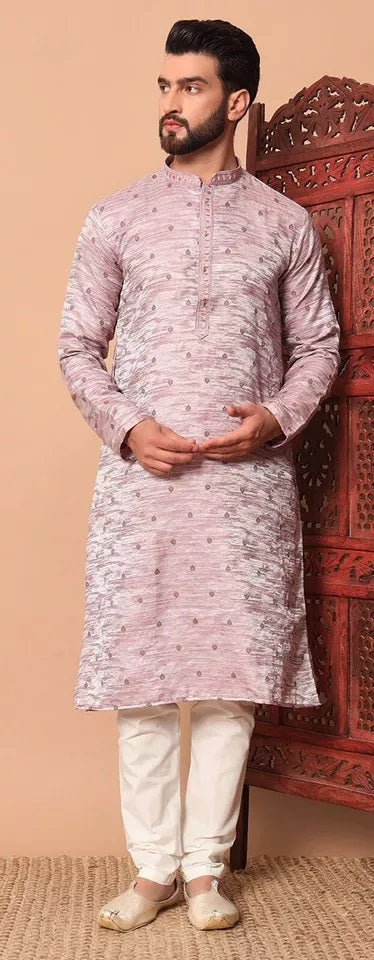 Designer Ethnic Stitched Heavy Jacquard Kurta Pajama Set For Mens
