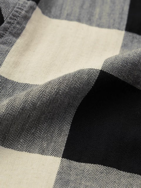 Cotton Linen Checks Echo Shirts