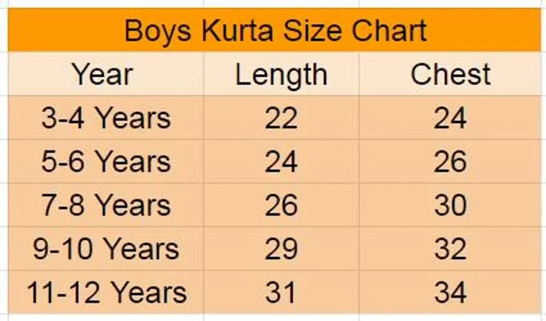 Pure Cotton Kurta Pajama Set For Boy's