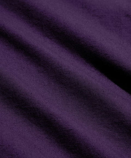 Cotton Linen Royal Purple Women Boyfriend Shirts