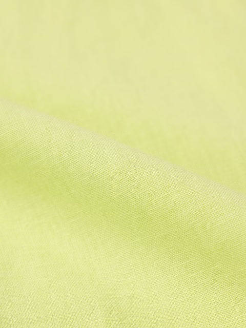 Cotton Linen Lime Women Boyfriend Shirts