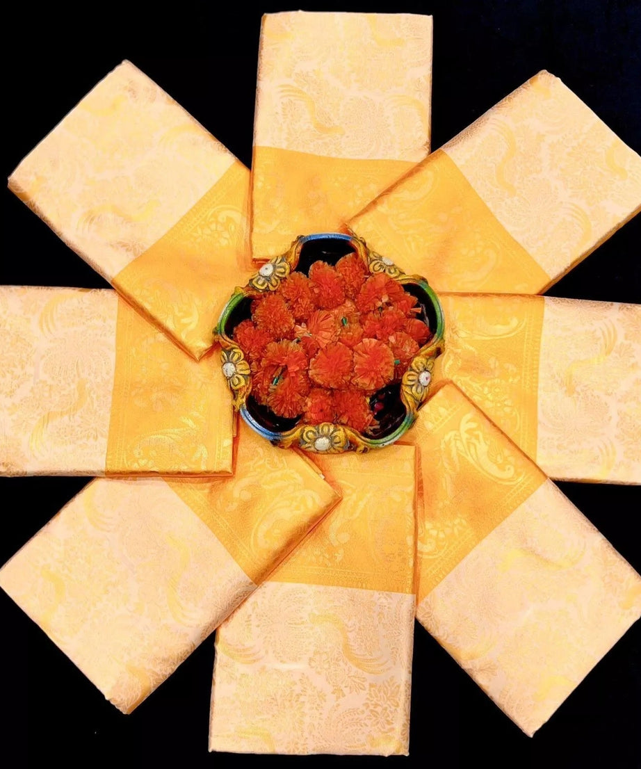 Designer Festival Collection Soft Lichi Silk Saree & Blouse