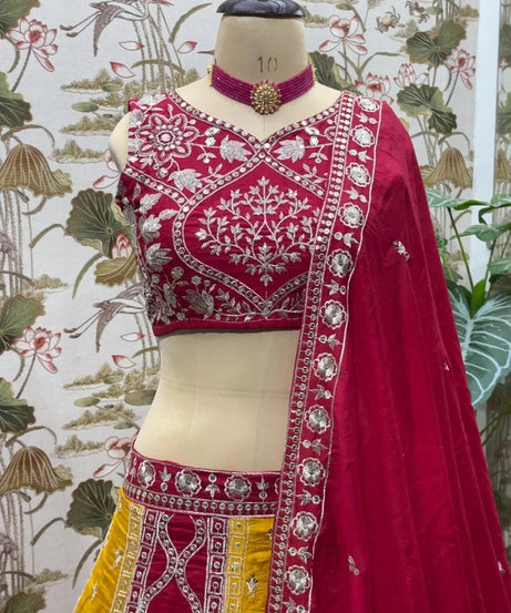 Function Premium Georgette Wedding Stitched Lehenga Blouse With Dupatta 15-MA