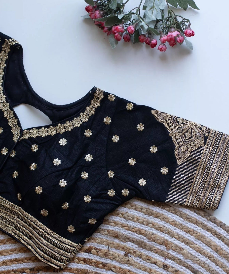 Women's Caterpillar Silk Full Stitched Blouse