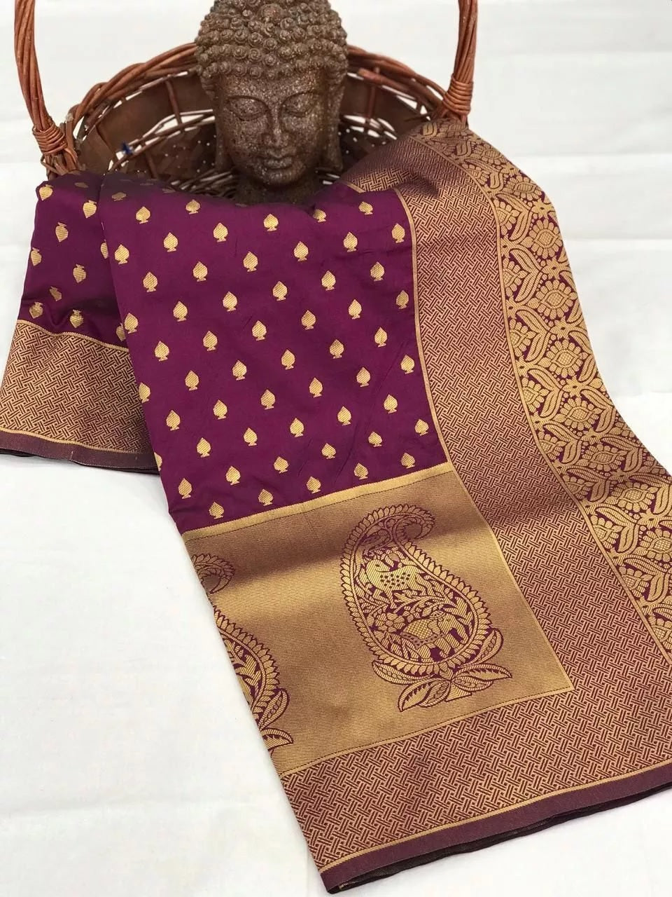 Wedding Soft Lichi Saree, Beautiful Fancy Sari Blouse