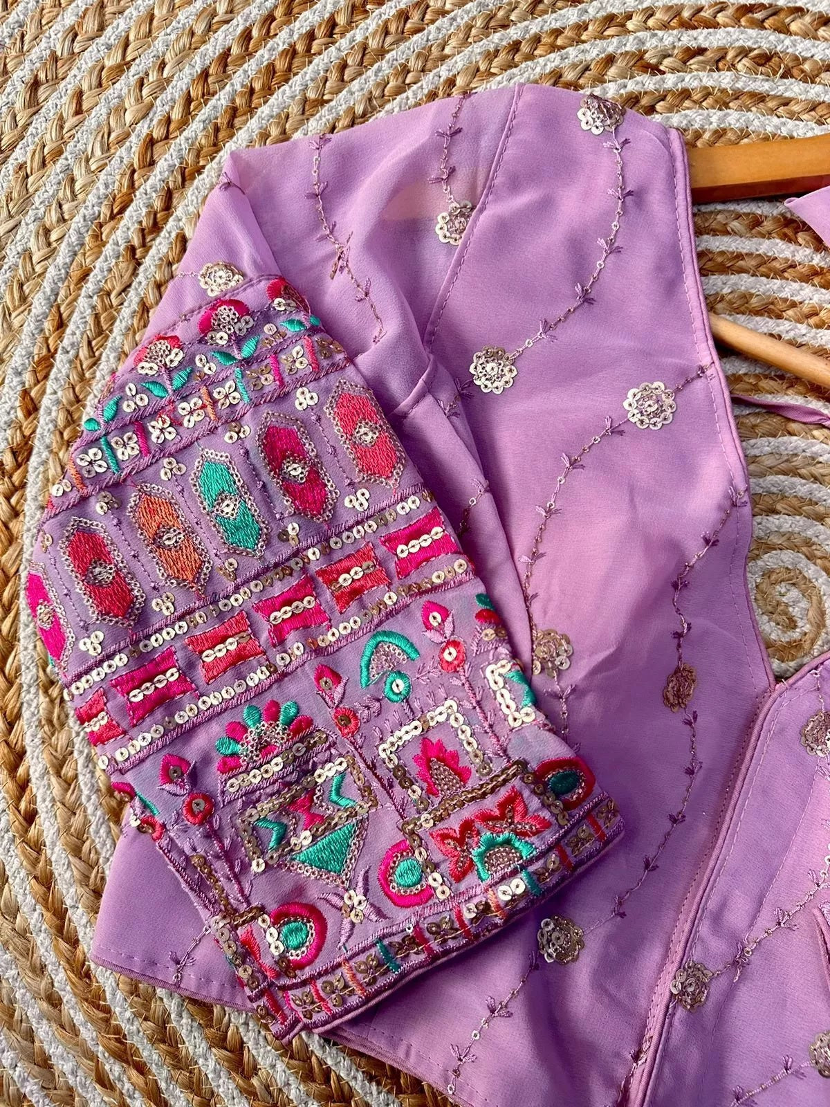 Full Stitched Milan Georgette Fancy Designer Traditional Look Blouse Choli