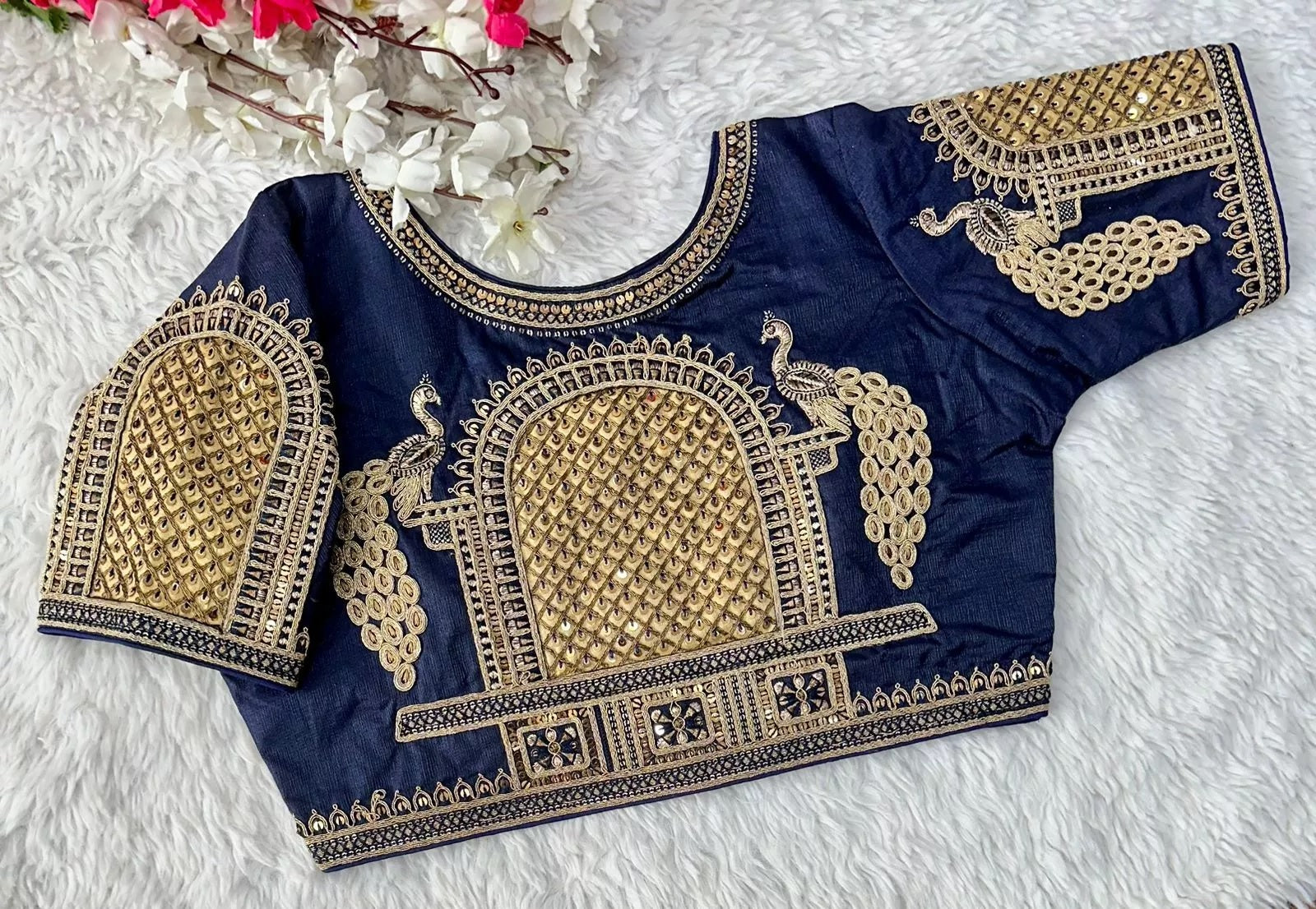 Full Stitched Watermelon Silk Function New Wedding Blouse & Choli