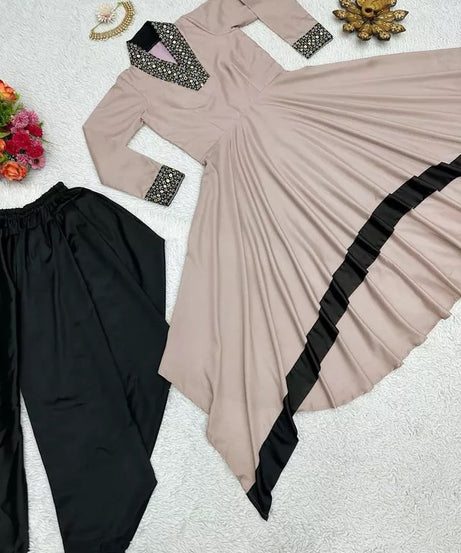 Indian Bollywood Ethnic Silk Suit Dhoti & 2 Piece Set