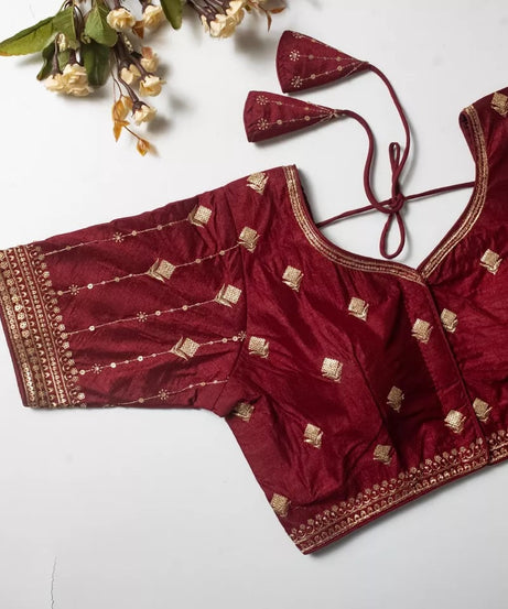 Vibrant Silk Blouse For Women's