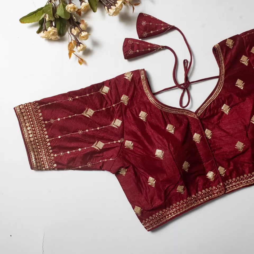 Vibrant Silk Blouse For Women's