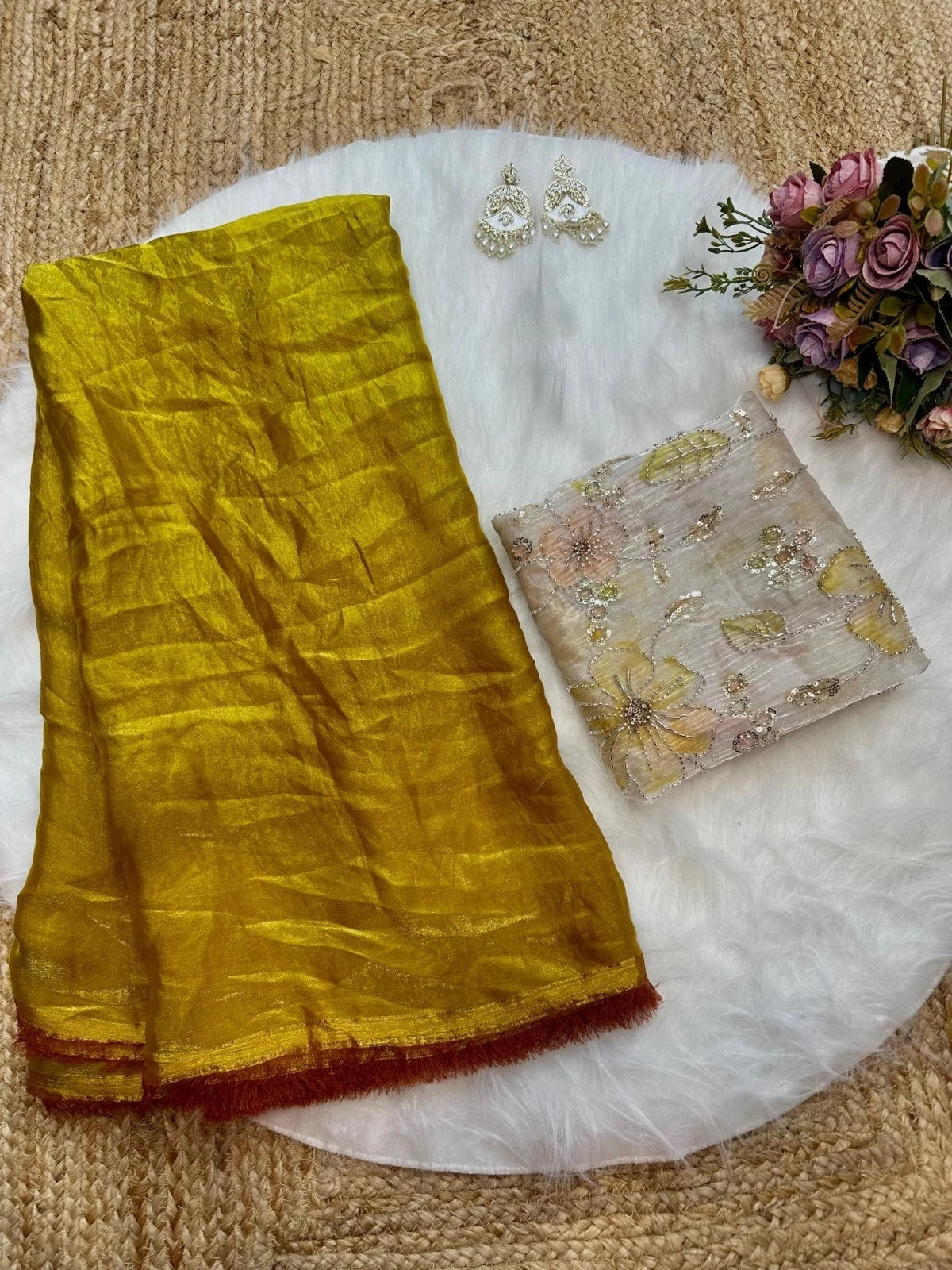 Soft Tebi Silk With Digital Print Saree, Traditional Wear Sari With Blouse