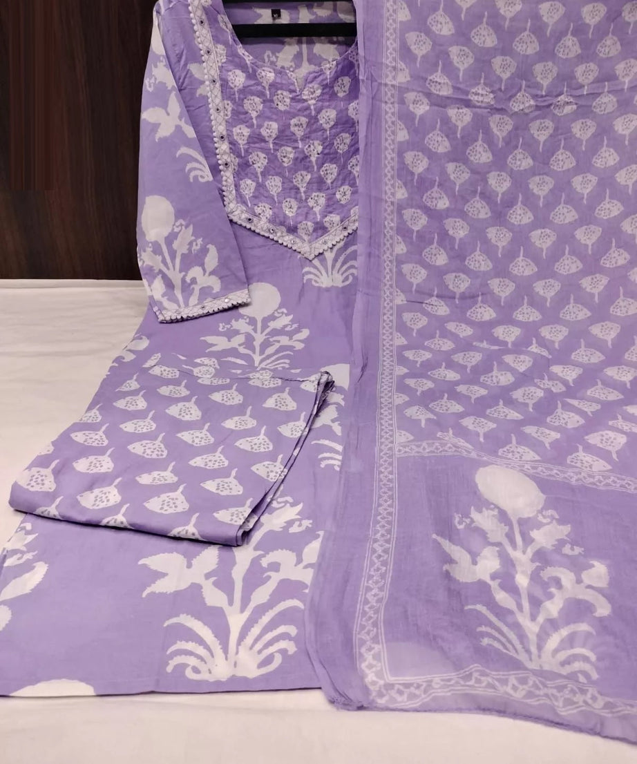 Cotton Fabric Fancy Bollywood Exclusive Kurti Pant & Dupatta