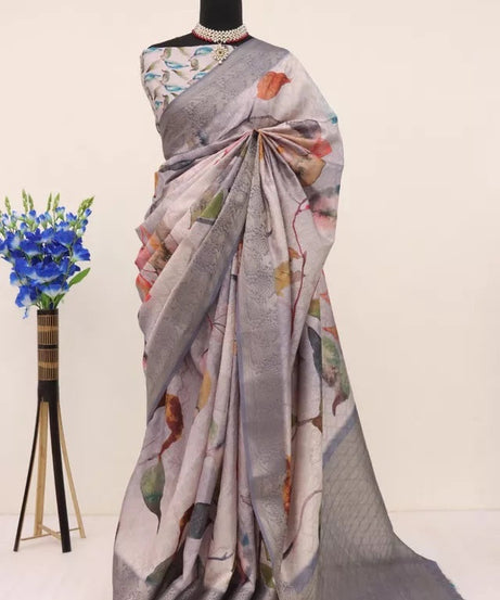 Function Style Bollywood Handloom Silk Saree,Wedding Party Ethnic Wear Sari