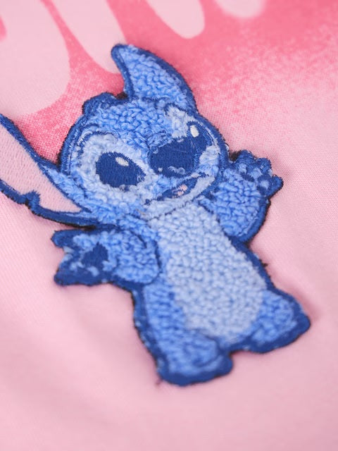 Lilo & Stitch Who Cares Women Oversized Cropped T-Shirts