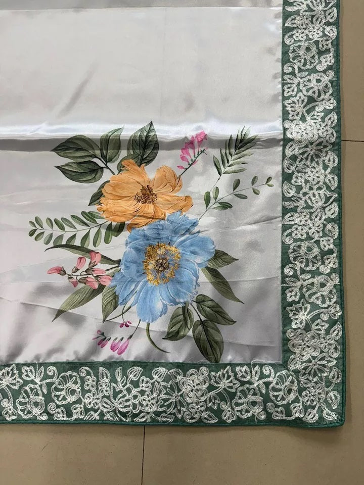 Women's Party Stylish Ultra Satin Silk Saree,Festival Wedding Sari Blouse