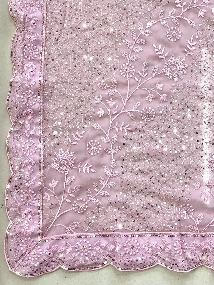 Traditional Classic Stylish Georgette Saree,Party Wedding Wear Sari Blouse