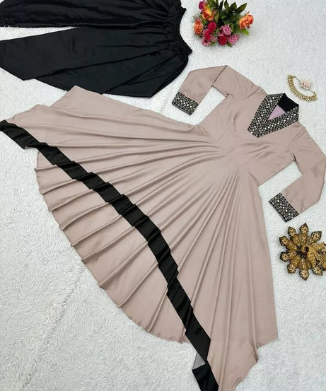 Indian Bollywood Ethnic Silk Suit Dhoti & 2 Piece Set