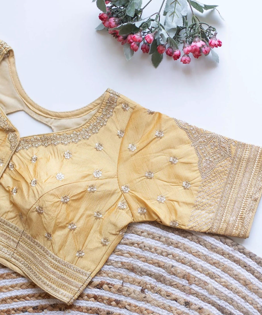 Women's Caterpillar Silk Full Stitched Blouse