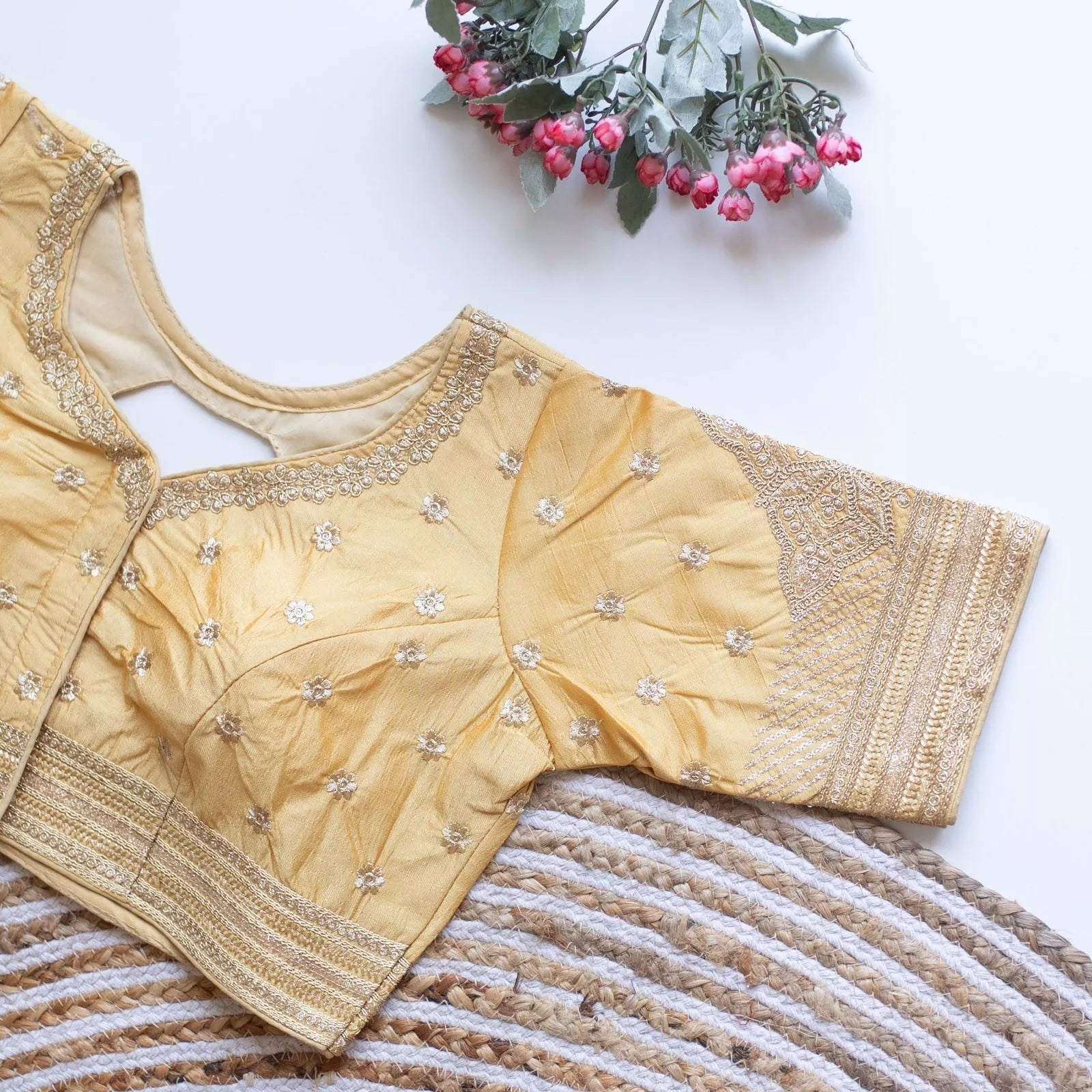 Women's Caterpillar Silk Full Stitched Blouse