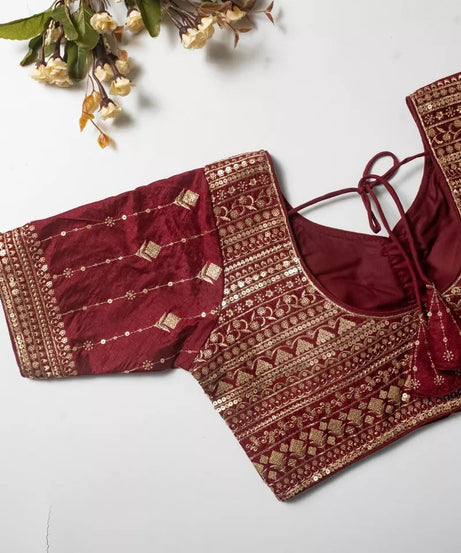 Vibrant Silk Blouse For Women's