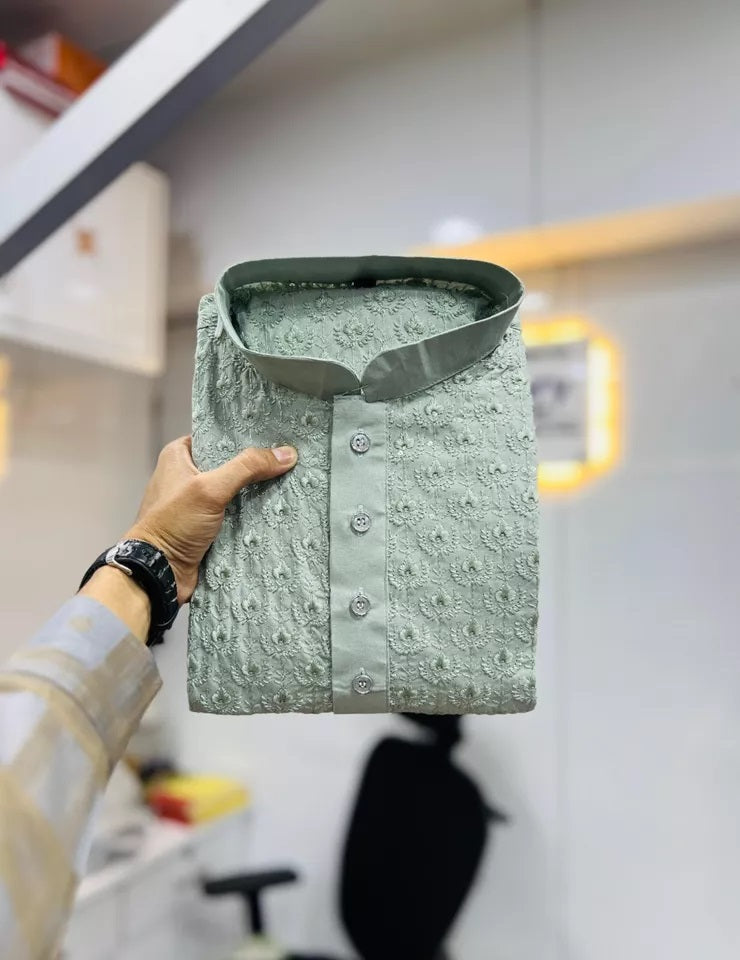 Bollywood Classic Full Stitched Rayon Kurta Pajama Set For Men's