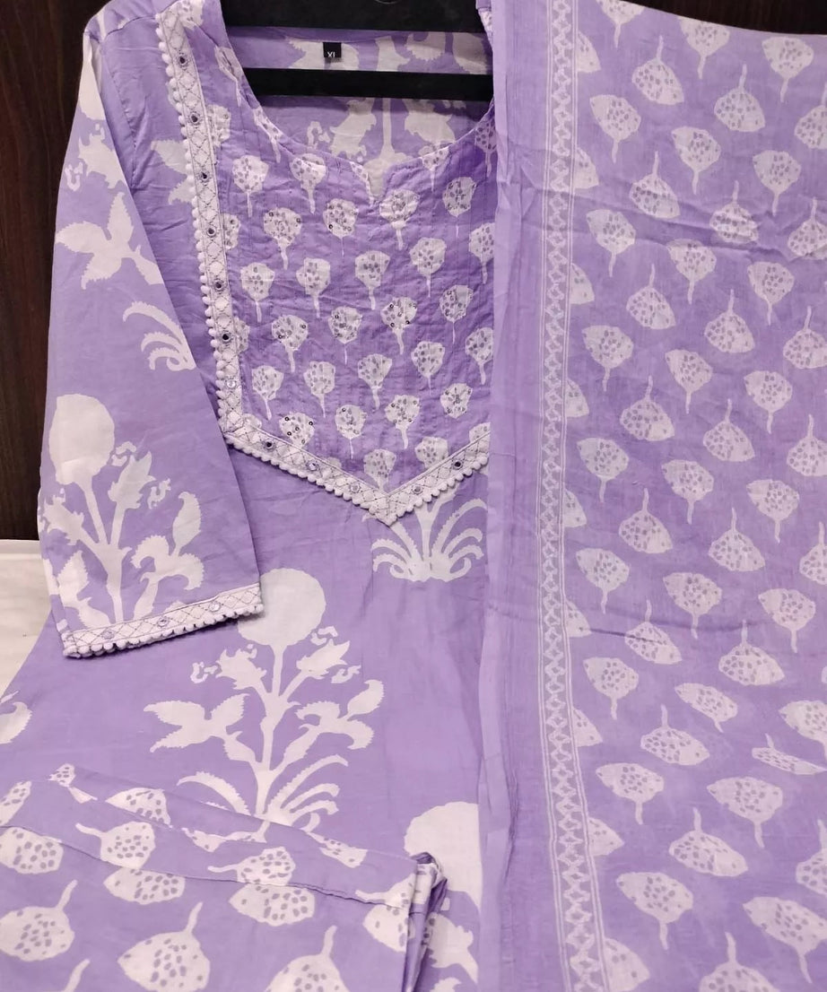 Cotton Fabric Fancy Bollywood Exclusive Kurti Pant & Dupatta