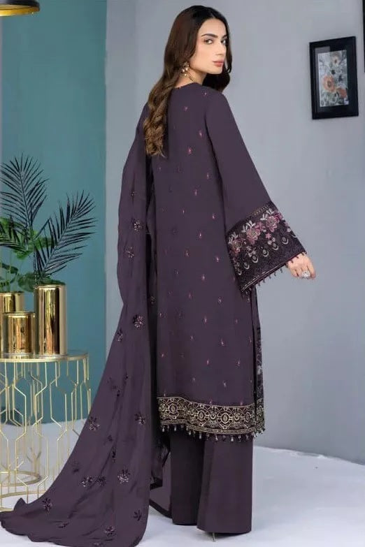 Georgette With Embroidery Stitched Work Salwar Kameez Suit