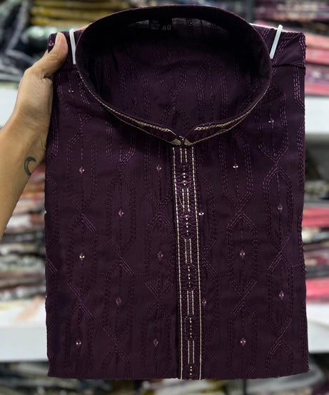 Premium Silk Kurta Pajama Set For Men's, Wedding Wear Pair For Men's