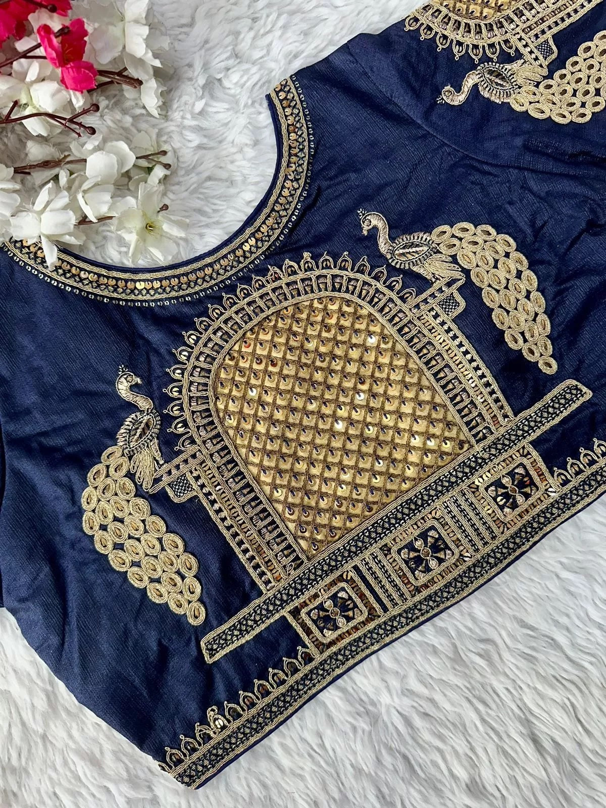 Full Stitched Watermelon Silk Function New Wedding Blouse & Choli