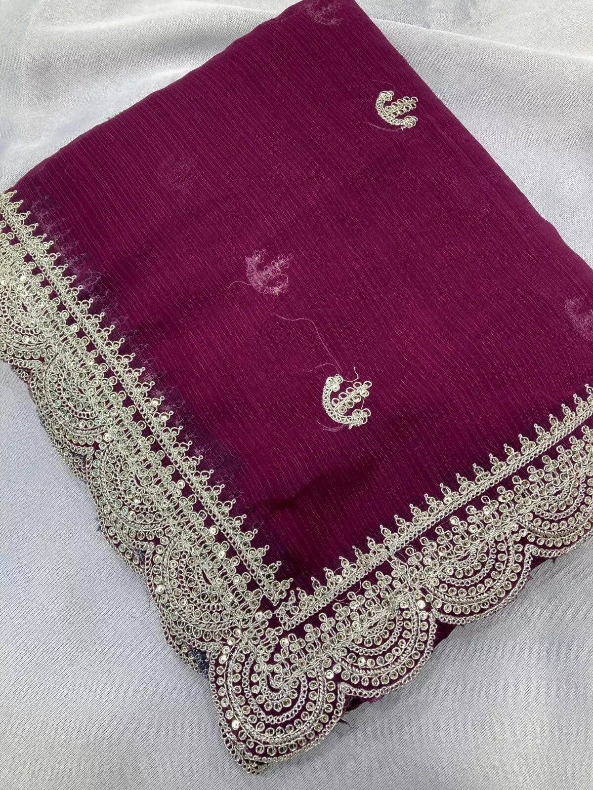 Traditional Party Zomato Chiffon Silk Saree, Wedding Bollywood Sari & Blouse