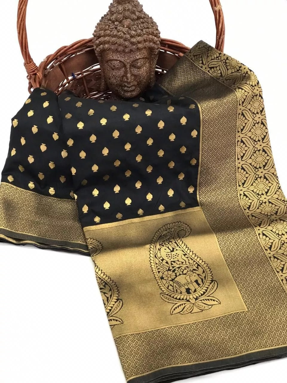 Wedding Soft Lichi Saree, Beautiful Fancy Sari Blouse